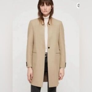 All Saints Beige Wool Coat